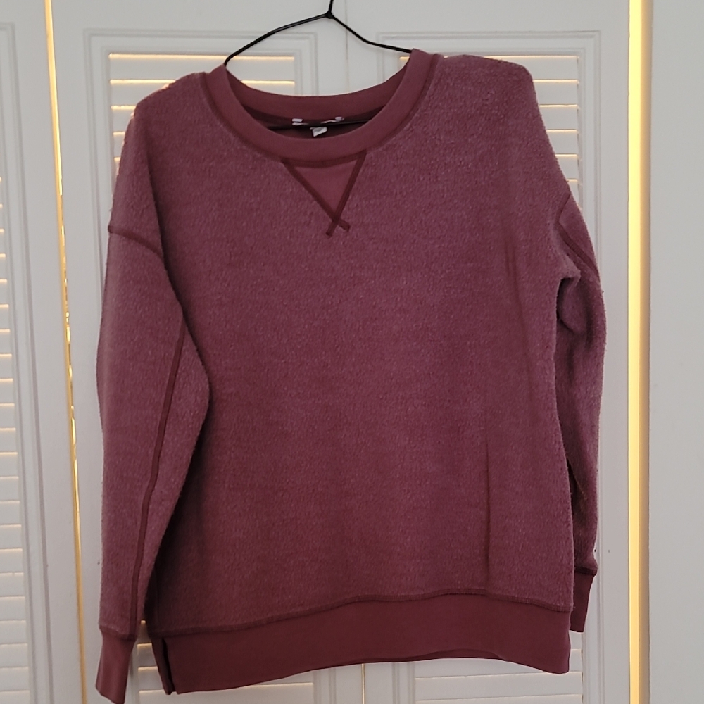 American Eagle Outfitters Burgundy Crew Neck Sweater
